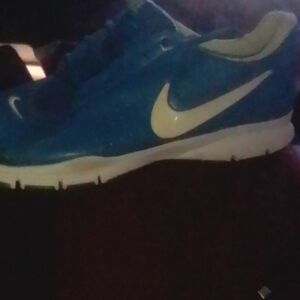 Nike Men's Blue and White Athletic Shoes